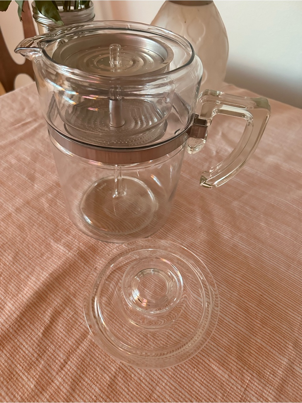 Pyrex Flameware Glass Percolator